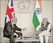  ?? GETTY IMAGES ?? A new report by Chatham House describes India as UK’S ‘rival’ or ‘at best, an awkward counterpar­t’ on par with Russia, Turkey and Saudi Arabia. It also weighs in against the idea of expanding G7 to include India