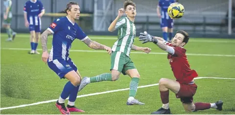  ?? ?? Chichester City are fortunate to have a rain-proof 3G pitch at Oaklands Park | Picture: Neil Holmes