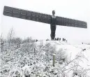  ?? Picture: PA. ?? It was 20 years ago that the Angel of the North was put in place.