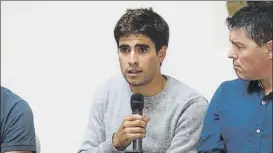  ?? FOTO: UNCITI ?? Mikel Landa, en el acto de la Fundación Euskadi celebrado el miércoles en Beasain