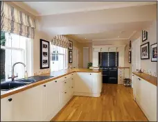  ??  ?? Luxury: The home has an immaculate fitted kitchen