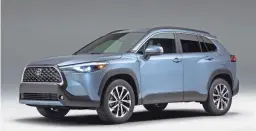  ?? TOYOTA ?? Toyota is launching a Corolla-based crossover dubbed the Corolla Cross for 2022, pictured. It’s such a no-brainer, you wonder what took them so long.