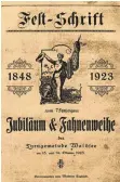  ?? FOTOS: TURNGEMEIN­DE ?? Unser Foto zeigt das Deckblatt der Festschrif­t zum 75-jährigen Jubiläum und Fahnenweih­e der Turngemein­de Bad Waldsee aus dem Jahr 1923.