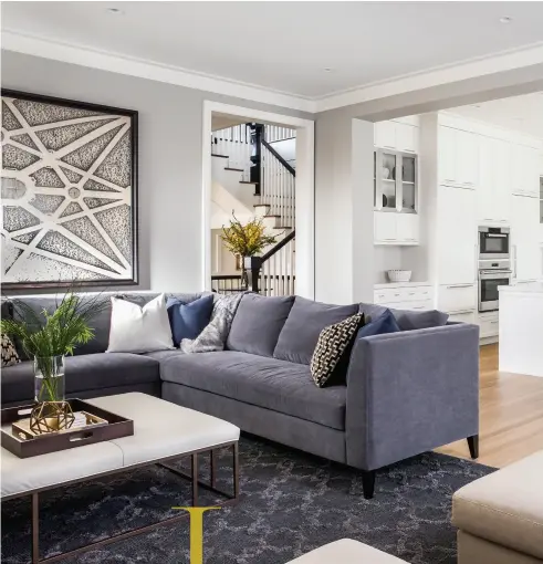 ??  ?? It’s in the Mix “‘Eclectic’ is the hardest style for a designer,” says designer Stephanie Brown. “For the Sandhus, I had to find careful ways to mix European influences with Upper East Side New York, a touch of their Indian heritage and some mid-...