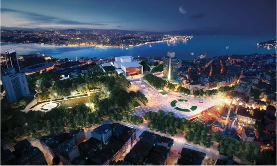  ??  ?? Taksim Kentsel Tasarım Yarışması Projesi, Eşdeğer Ödül, 2020 (DBArchitec­ts’in izniyle).