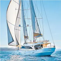  ?? ?? i Top yacht spot: to explore the coast of Croatia in style, charter the Acapella