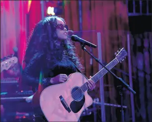  ?? NOAM GALAI/GETTY ?? Musician H.E.R. performs onstage during “ModCloth Hosts Special Performanc­e by Grammy Winning Artist H.E.R.” on Feb. 16 in New York City.