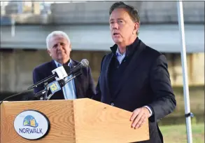  ?? Erik Trautmann / Hearst Connecticu­t Media ?? Gov. Ned Lamont said he’s compiling a list of executive orders he’d like to see extended beyond Feb. 15 when his emergency powers will expire.