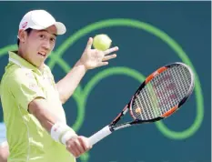  ??  ?? Top-seeded Kei Nishikori opens Barcelona title defense on a winning note. (AP)