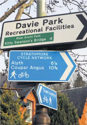  ??  ?? Active travel The meeting looking at possible improvemen­ts in Rattray is this week