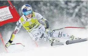  ?? Getty Images ?? La esquiadora Lindsey Vonn durante la Copa del Mundo.