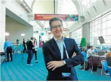  ?? S. C. ?? Jesús San Miguel, director médico de la Clínica Universida­d de Navarra, durante la celebració­n del ESH 2018.