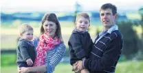  ?? PHOTO: SUPPLIED ?? Scott and Nadine Tomlinson and their sons, Angus (right) and Sam. Nadine and Angus were killed in a tractor incident on their farm near Dunback.