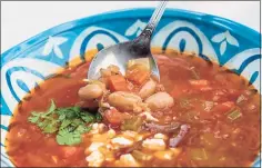  ?? Pam Panchak / Tribune News Service ?? Fasolada is a Greek soup of dry white beans, olive oil and vegetables.