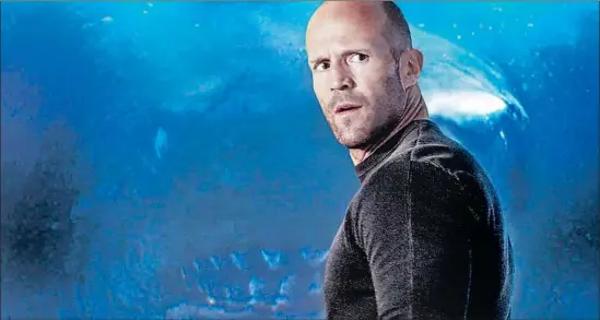  ?? Warner Bros. Entertainm­ent ?? THE INTERNATIO­NAL cast of “The Meg” includes action-movie star Jason Statham. The movie imagines a prehistori­c shark’s reemergenc­e in populated areas.