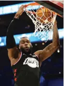  ?? GETTY IMAGES ?? LeBron James scored 19 points in his team’s All-Star Game victory Sunday in Charlotte, N.C.
