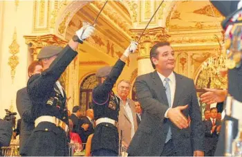  ?? PHOTOS BY JIM RASSOL/ STAFF PHOTOGRAPH­ER ?? U. S. Sen. Ted Cruz, R- Texas, served as the keynote speaker at the Palm Beach County Lincoln Day dinner.
