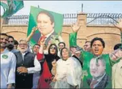  ?? REUTERS ?? ▪ Nawaz Sharif supporters celebrate in Peshawar.