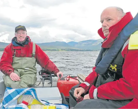  ??  ?? Scottish fisheries ecologist Ron Greer and Professor Eric Verspoor of Inverness College UHI.