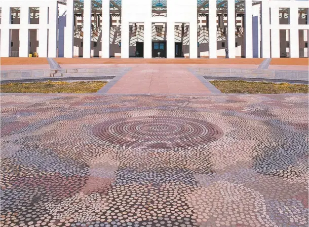  ??  ?? 1986–1987. Reproduced with permission of the artist through the Aboriginal Artists Agency Ltd. Parliament House Art Collection, Canberra ACT.
Australian Parliament House