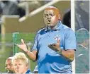  ?? Picture: STEPHANIE LLOYD ?? MOVED ON: Dan Malesela, now coach of TS Galaxy, wants nothing more to do with his former club, Chippa United.