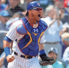  ?? JIM YOUNG/USA TODAY SPORTS ?? The Cubs and catcher Willson Contreras won the season series against the Dodgers 4-3, outscoring them 35-23.