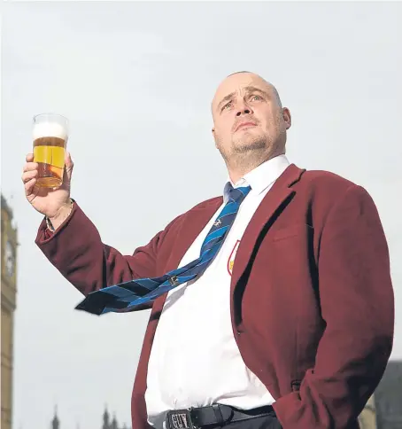  ??  ?? Al Murray’s Pub Landlord will be tackling Brexit and Independen­ce for Scotland.