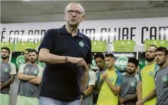  ?? Liamara Polli/AGIF ?? Plinio David de Nes Filho, presidente da Associação Chapecoens­e de Futebol