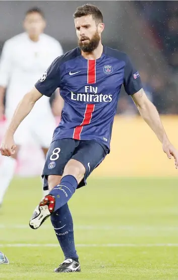  ?? ANSA ?? Thiago Motta, 33 anni, 83 partite e 12 gol con l’Inter dal settembre 2009 al gennaio 2012