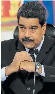  ??  ?? LÍDER. Nicolás Maduro, presidente de Venezuela.