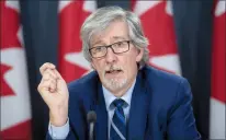  ?? CP FILE PHOTO ?? Privacy Commission­er Daniel Therrien speaks in Ottawa in this December 2019 file photo.