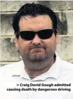  ??  ?? &gt; Craig David Gough admitted causing death by dangerous driving