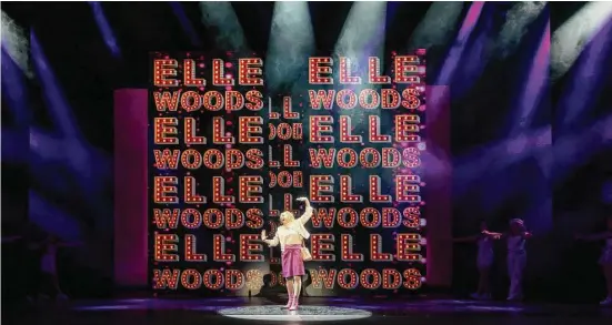  ?? Drager Creative ?? Hannah Bonnett stars as Elle Woods in “Legally Blonde — The Musical.”