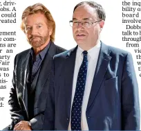  ??  ?? NO JUSTICE: Noel Edmonds and regulator Andrew Bailey