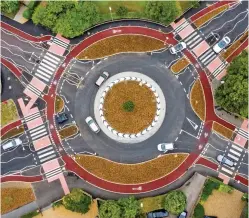  ??  ?? Controvers­ial: The £2.3million Fendon Road roundabout