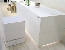  ??  ?? ABOVE You can command Panasonic’s Movable Fridge to come to you