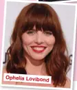  ??  ?? Ophelia Lovibond