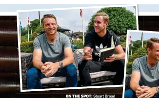  ??  ?? ON THE SPOT: Stuart Broad (right) interviews Jos Buttler as his England team-mate relaunches his Test career