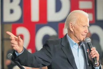  ?? John J. Kim, Chicago Tribune file ?? After the death of George Floyd in Minnesota, Joe Biden, the presumptiv­e Democratic nominee for president, is positionin­g himself as an empathetic counter to President Donald Trump.