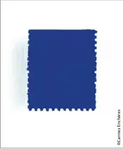  ??  ?? Yves Klein (-) - Timbre bleu, / - , cm x  cm - Estimation :   -   €
