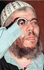  ??  ?? Life sentence: Abu Hamza