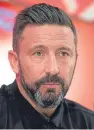  ??  ?? Derek McInnes: Well have been getting some fantastic results