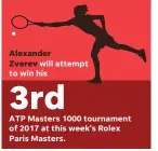  ??  ?? Ellen J. Horrow; Janet Loehrke, USA TODAY NOTE Roger Federer leads all players with three Masters 1000 wins this year.
SOURCE ATP World Tour