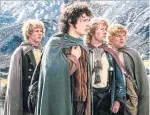  ?? ?? Hobbits in 2001’s The Fellowship Of The Ring, the first of a movie trilogy