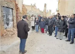  ?? LUIS SIMÓN ARANDA ?? Imagen de la exposición que acogió el Pueblo Viejo de Belchite en 2019.