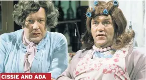  ??  ?? DOUBLE ACT Roy Barracloug­h with old pal Les Dawson on The Les Dawson Show