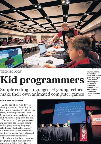 Pressreader San Francisco Chronicle 2012 08 31 Coding Kids - roblox ambient occlusion