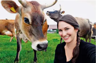  ??  ?? Dr Saskia von Diest, photograph­ed on the farm Remeker in the Netherland­s after an interview with an intuitive farmer who communicat­es with his cows. The farm, which recently switched to biodynamic farming, is the only one in the Netherland­s that, since...