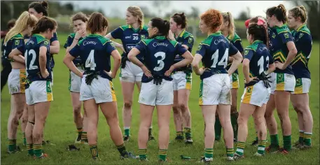  ?? Photo by Sam Barnes/Sportsfile ?? Dejected Kerry players following their loss to Galway in the NFL Division One Round 5 match at Corofin GAA Club in Corofin, Co. Galway.