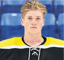  ?? CONTRIBUTE­D ?? Bay Roberts goalie Riley Mercer was the top pick from this province in Saturday's QMJHL Entry Draft , being selected in the second round, 31st overall.